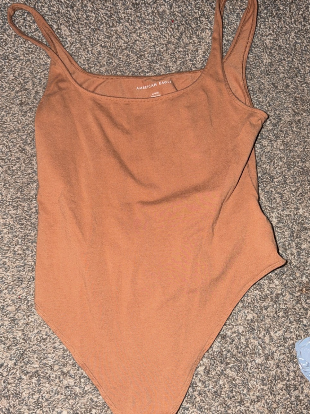 American Eagle Outfitters Copper Rust Scoop Neck Bodysuit